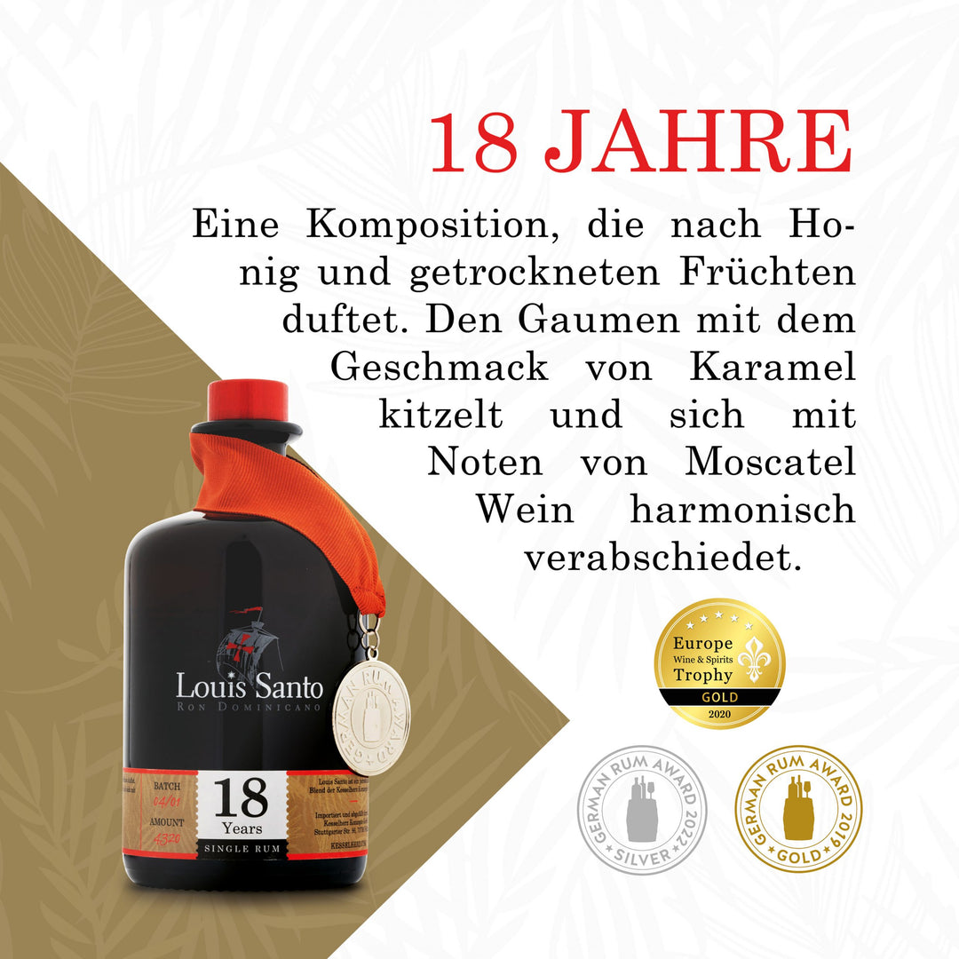 Louis Santo – Premium Single Rum 18 Jahre