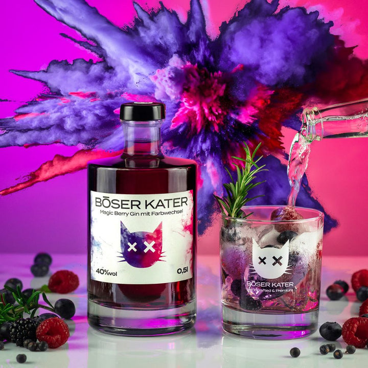 Böser Kater Magic Berry Gin mit Farbwechsel